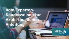 MESHhacks #6: Vom Experten-Kauderwelsch zur Azubi-tauglichen Anleitung